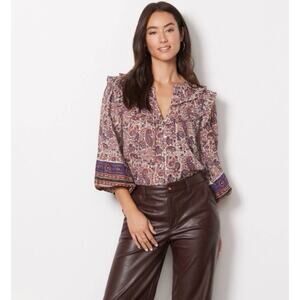 Cleobella Samara Blouse in Laurel fall floral Small